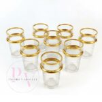 VERRE THE 12PCS EN VERRE GOLD