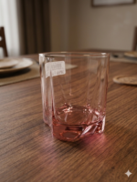 VERRE A EAU ROSE  6 PCS PASABAHCE LUNA