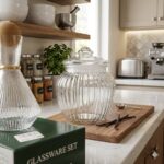 BOUCAL 650G EN VERRE STRIE AVEC COUVERCLE
