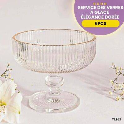 Photo00005145 CUP GLASS 6 PCS EN VERRE WITH GOLD3.