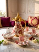 VERRE THE AVEC THERMOS ET TADJIN LUXMINAGE