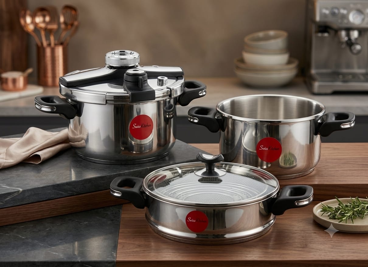 Photo00005720 COCOTTE MINUTE 5+7L / 24 CM SWISS KITCHEN