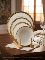 SERVICE A TABLE DINNER SET 24 PCS EN DORE